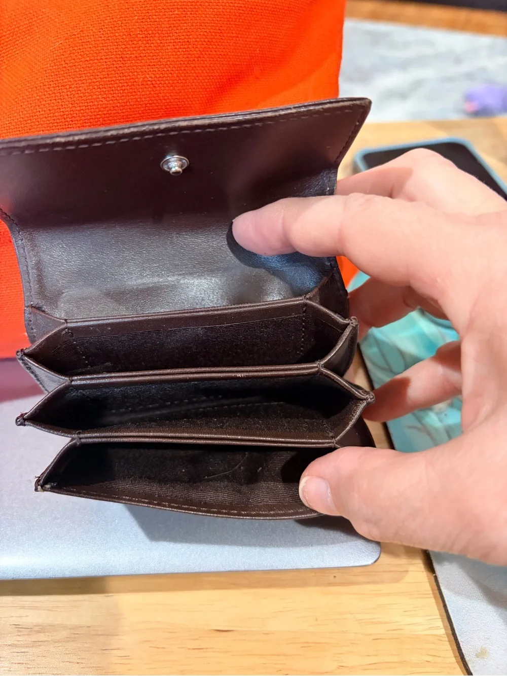 Coach SoHo collection unisex card case.
